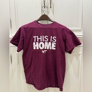 Virginia Tech “This Is Home” Maroon T-Shirt Size M | Gildan Heavy Cotton